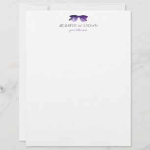 Optometrist Eye Doctor Glasses Letterhead