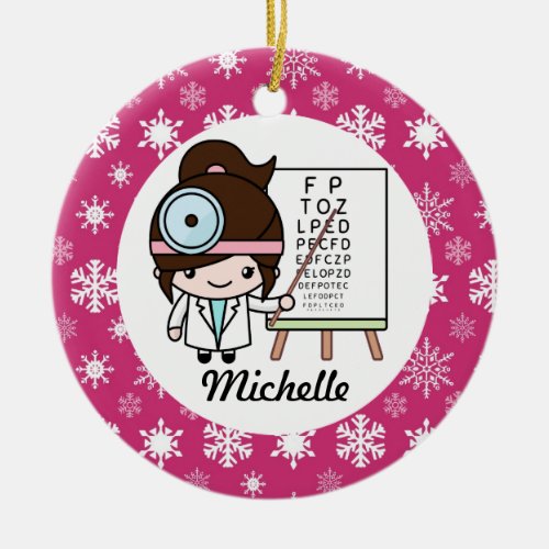 Optometrist Eye Doctor Opthalmologist Ceramic Ornament