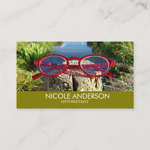 Optometrist Eye Glasses Business Card