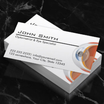 Optometrist & Eye Specialist Professional Business Card by cardfactory at Zazzle