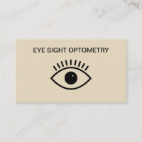 Optometrist Eye symbol Design Business Card