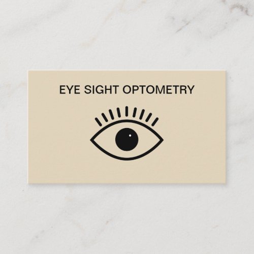 Optometrist Eye symbol Design Business Card
