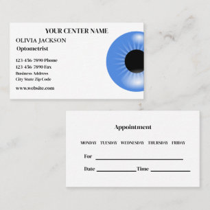 Optometrist Eyewear Vision Care Appointment Card