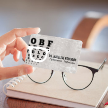 Optometrist | Glasses | Eye Exam And Tools Appointment Card by lovely_businesscards at Zazzle
