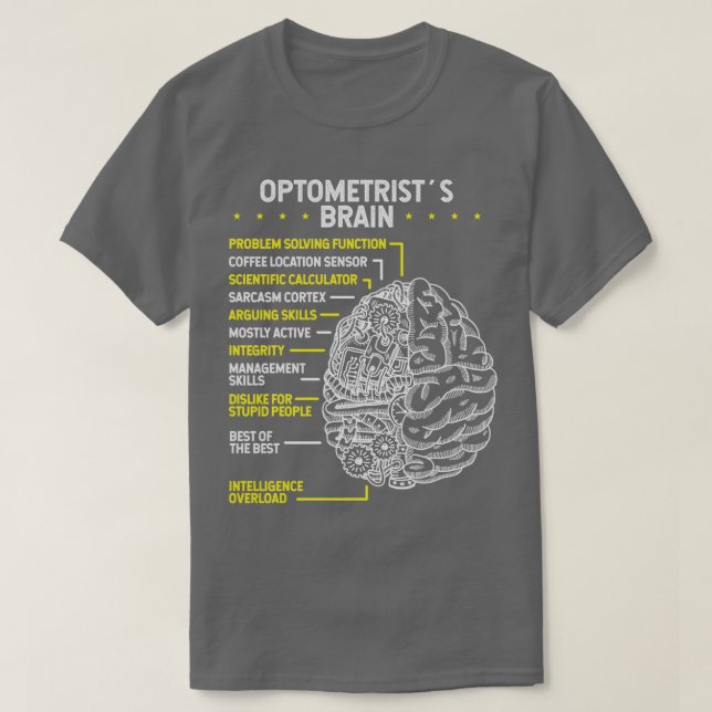Optometrist Glasses Sunglasses Optician Optometry T-Shirt (Design Front)