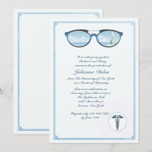 Optometrist Graduation Invitation | Zazzle
