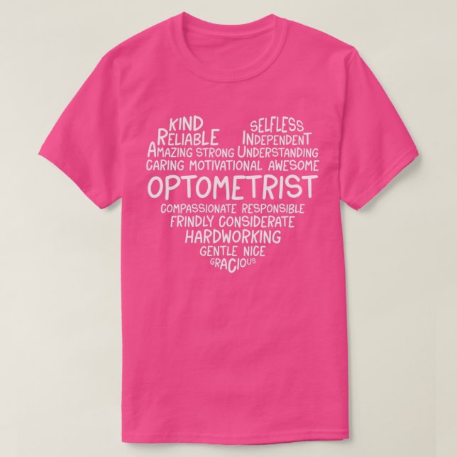 Optometrist Heart 1 T-Shirt (Design Front)