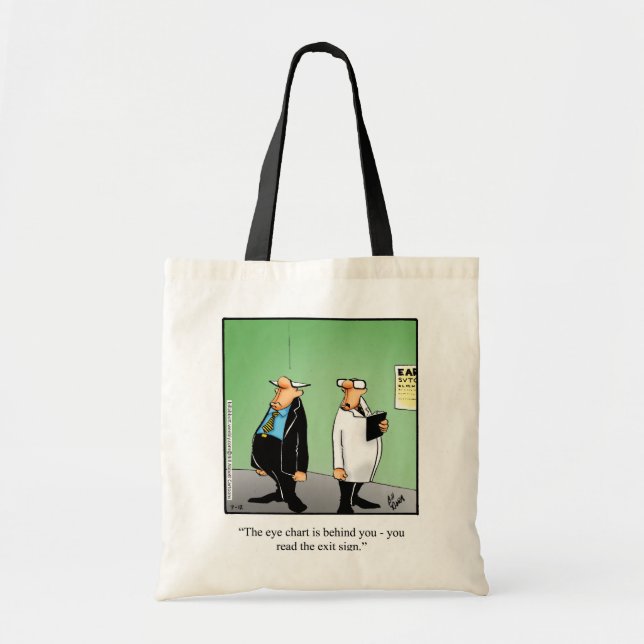 Optometrist Humor Tote Bag Gift (Front)