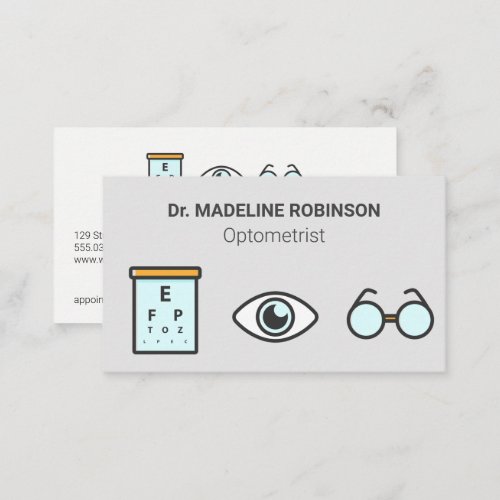 Optometrist  Medical Chart Appointment Card