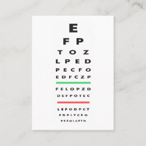 Optometrist | Medical Doctor | Eye Exam Appointment Card