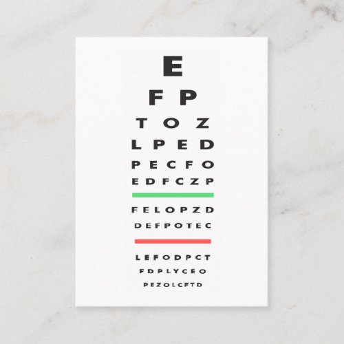 Optometrist  Medical Doctor  Eye Exam Appointment Card