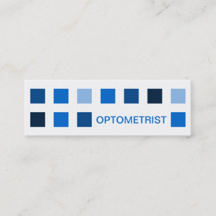 OPTOMETRIST (mod squares) Mini Business Card