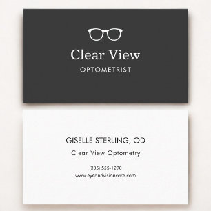Optometrist Modern Eyewear Business Card