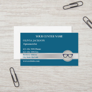 Optometrist Modern Eyewear Doctor Vision Care Business Card