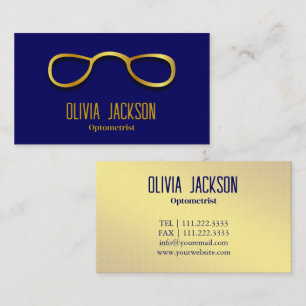 Optometrist Modern Eyewear Eye Glasses Business Card