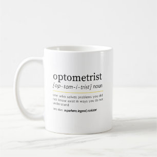 Optometrist Noun Definition Eye Care Humor Coffee Mug
