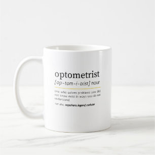 Optometrist noun mug. Coffee Mug