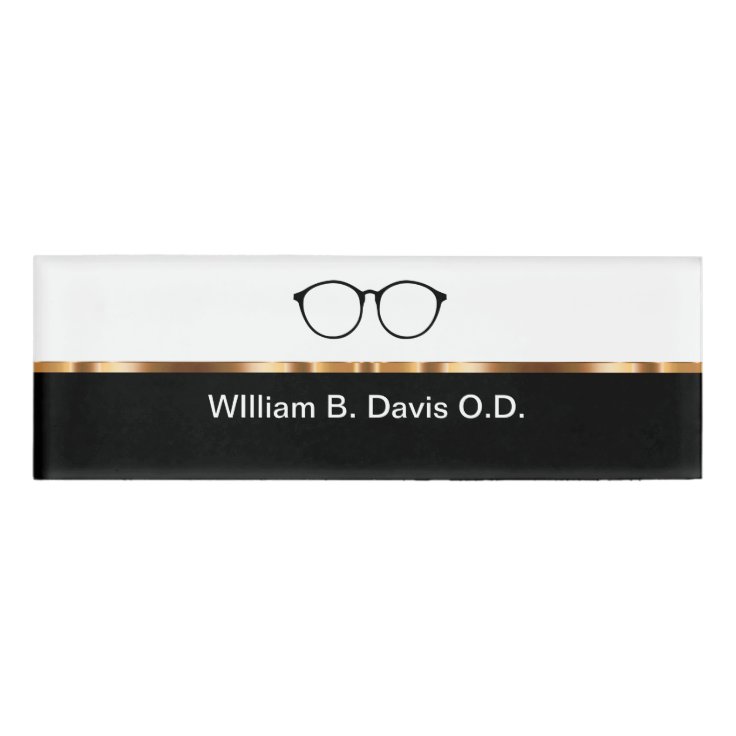 Optometrist Office Name Tag Zazzle