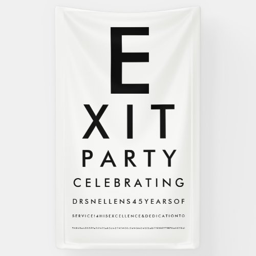 Optometrist Ophthalmologist Exit Retirement Party