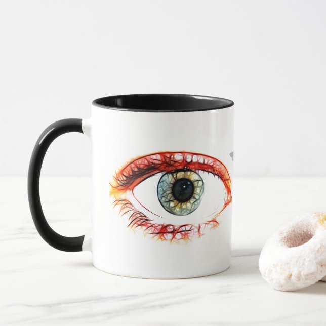 Optometrist Ophthalmologist Eye Destiny Destiny'S Mug (With Donut)