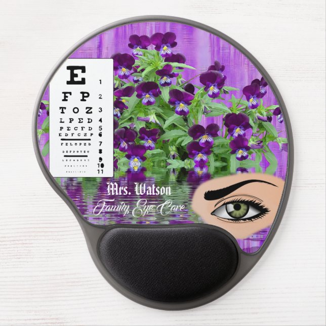 optometrist ophthalmologist gel mouse pad (Front)