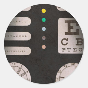 Optometrist - Optical Confusion Classic Round Sticker