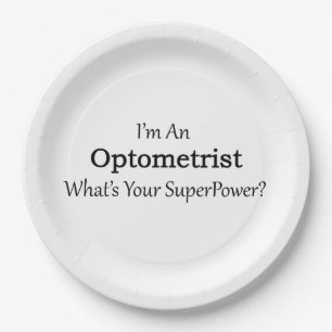 Optometrist Paper Plates