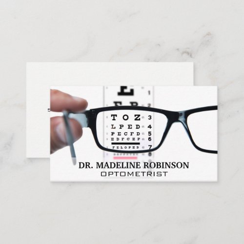 Optometrist  Prescription Glasses  Eye Exam Appo Appointment Card