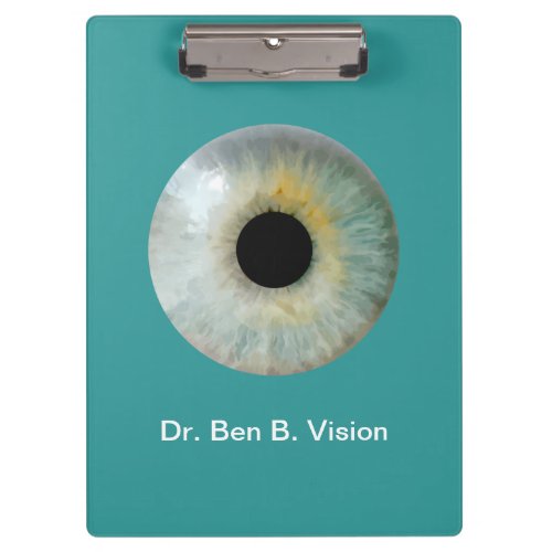 Optometrist Theme Personalized Acrylic Clipboard