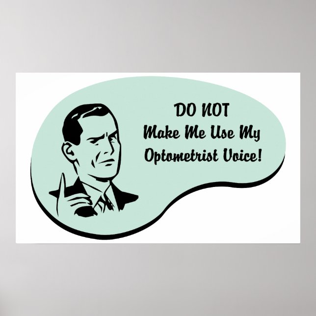 Optometrist Voice Poster (Front)