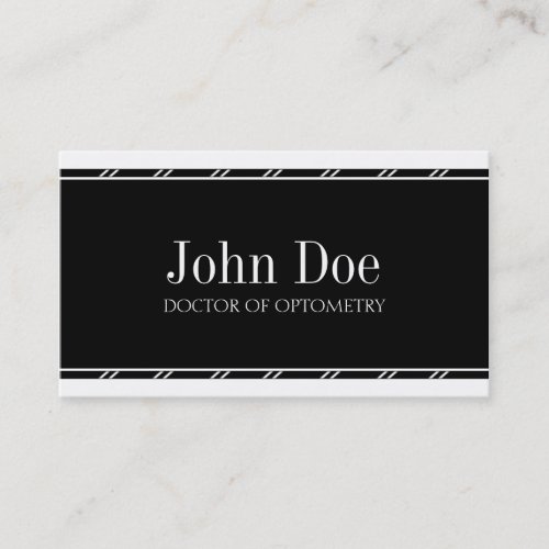 Optometrist W/W Business Card
