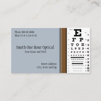 Optometrists Business Card by BusinessCardsCards at Zazzle