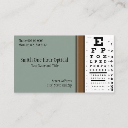 Optometrists Business Card