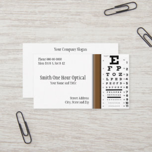 Optometrists Business Card