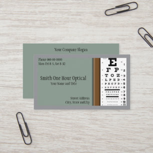 Optometrists Business Card