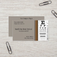 Optometrists Business Card