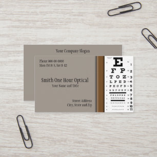Optometrists Business Card