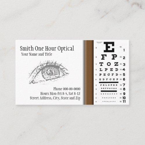 Optometrists Business Card