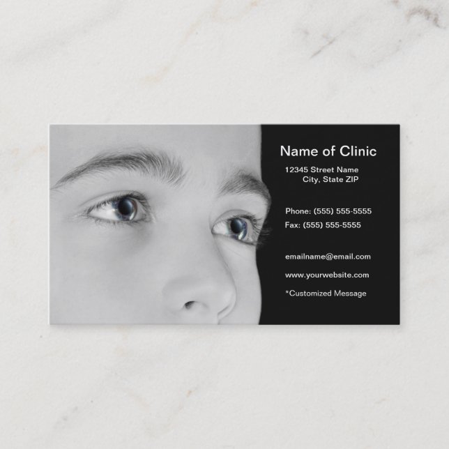 Optometry Appointment Reminder Soulful Hazel Eyes (Front)
