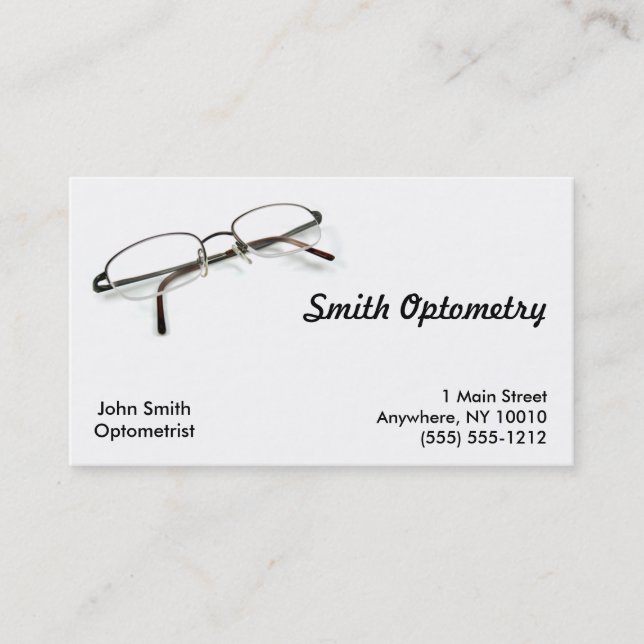 Optometry Business Card (Front)