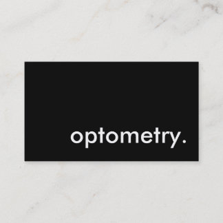 optometry. business card
