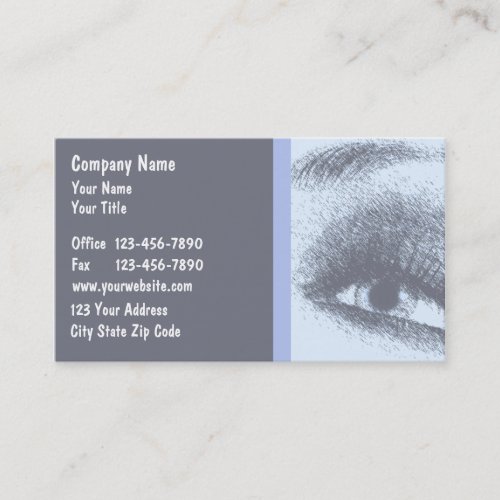 Optometry Business Cards