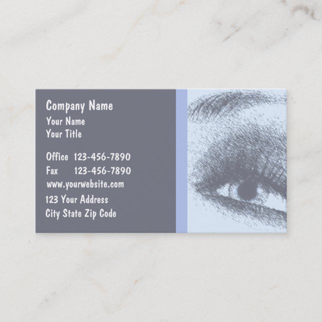 Optometry Business Cards (Front)