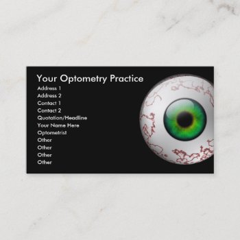 Optometry Card by mrboma at Zazzle