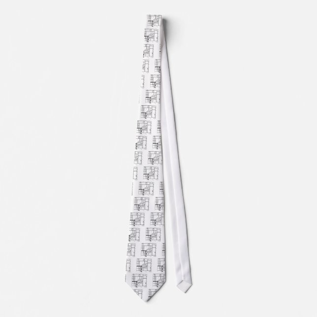 Optometry Cartoon 3070 Neck Tie (Front)