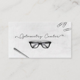 Optometry Center Glasses Business Card