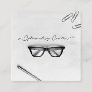 Optometry Center Glasses Square Business Card
