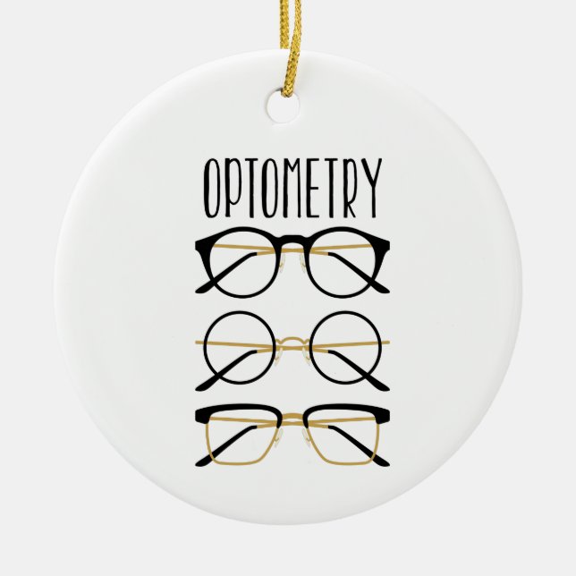 Optometry Ceramic Ornament (Front)