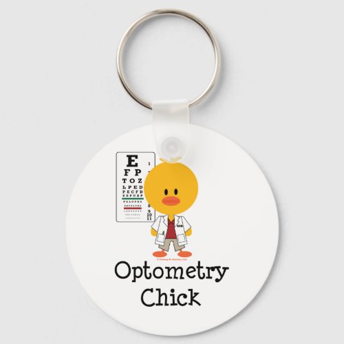 Optometry Chick Key Chain