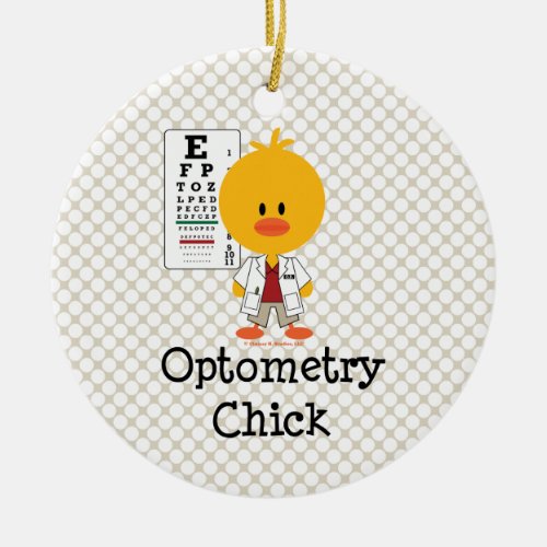 Optometry Chick Ornament